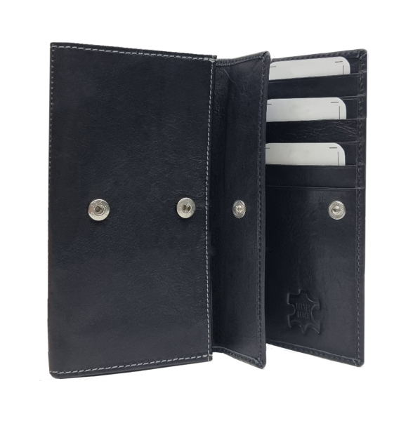 Große Damen Vollrind Geldtasche schwarz